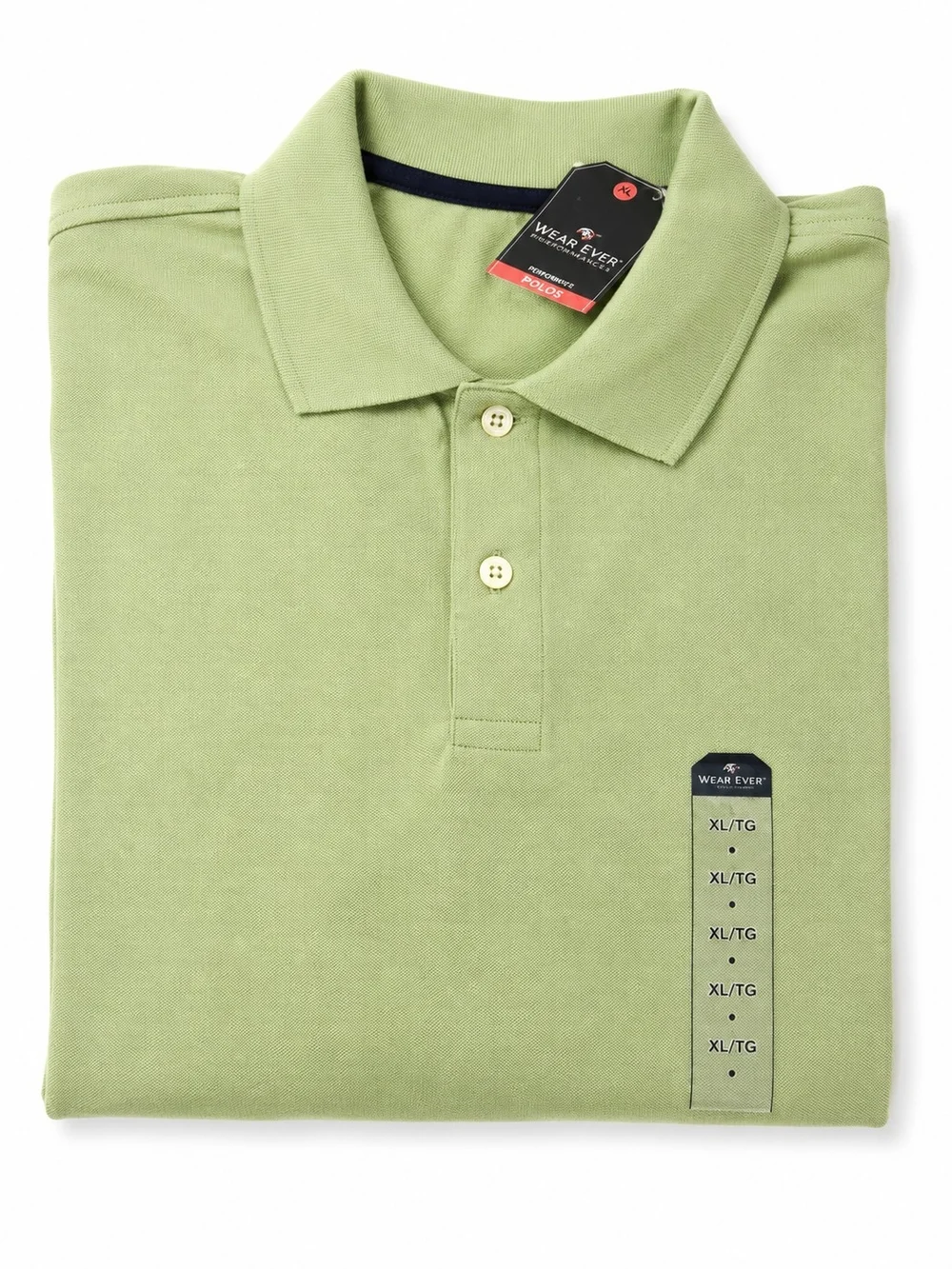 St. John’s Bay Heritage Pique Polo Shirt Men’s Large Sage Green NWT